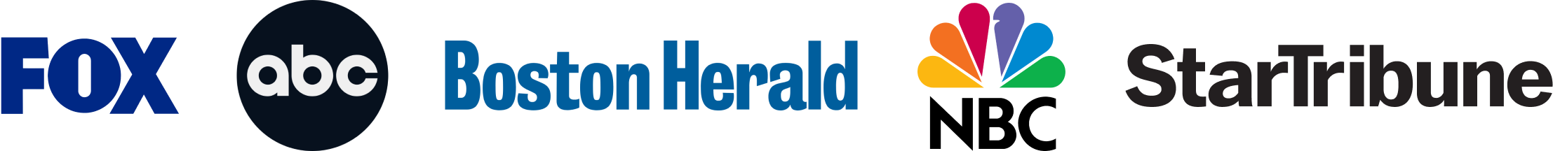 FOX, ABC, Boston Herald, NBC and the Star Tribune
